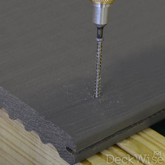 Composite Screw being driven into composite board