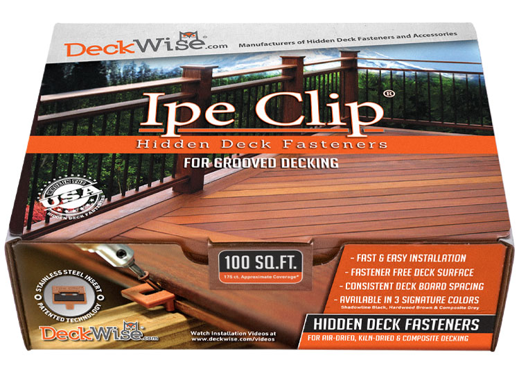 Ipe Clip Standard Hidden Deck Fasteners from DeckWise