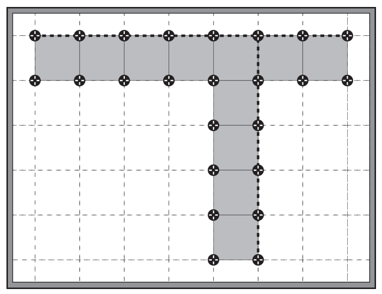 Altitudes Pedestal® T grid layout