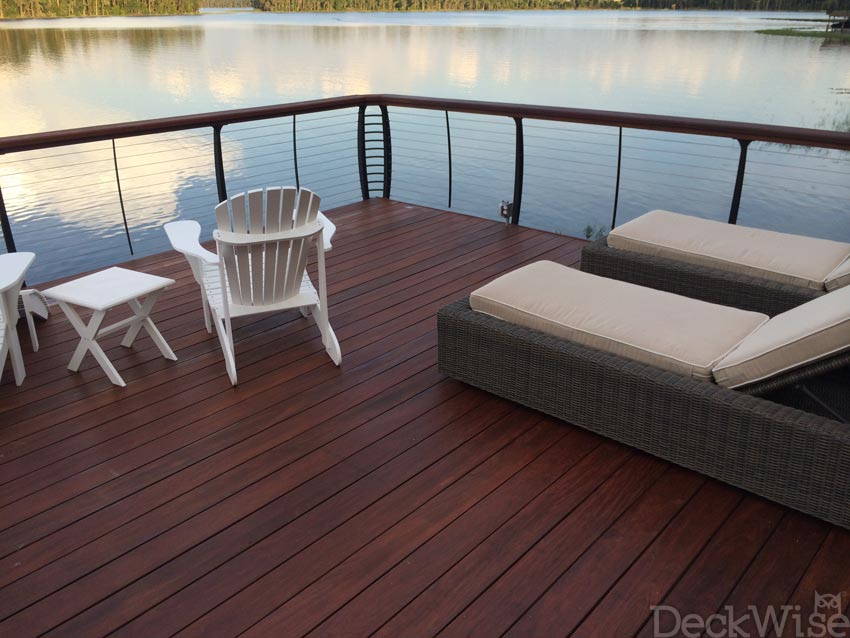 decks with Ipe Oil application