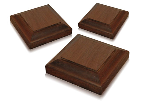 Hardwood Post Caps for decks
